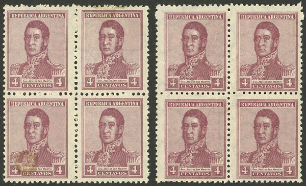 Lot 379 - Argentina general issues -  Guillermo Jalil - Philatino Auction # 2324 ARGENTINA: 