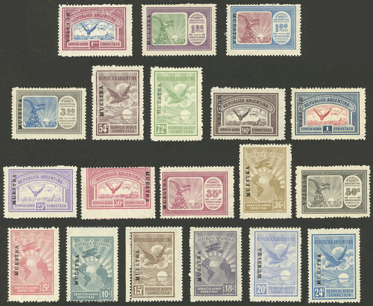Lot 408 - Argentina general issues -  Guillermo Jalil - Philatino Auction # 2324 ARGENTINA: 