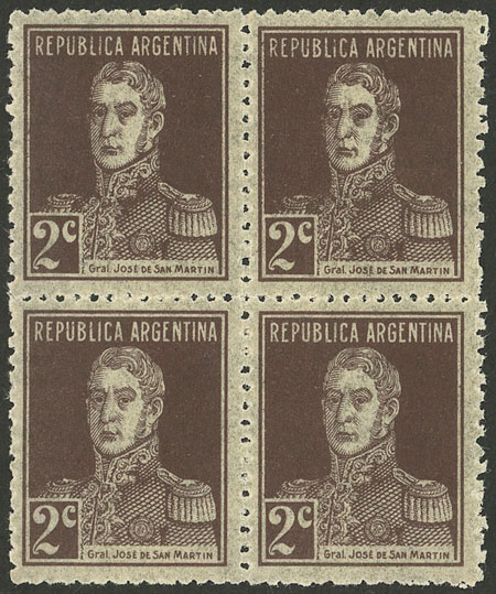 Lot 406 - Argentina general issues -  Guillermo Jalil - Philatino Auction # 2324 ARGENTINA: 