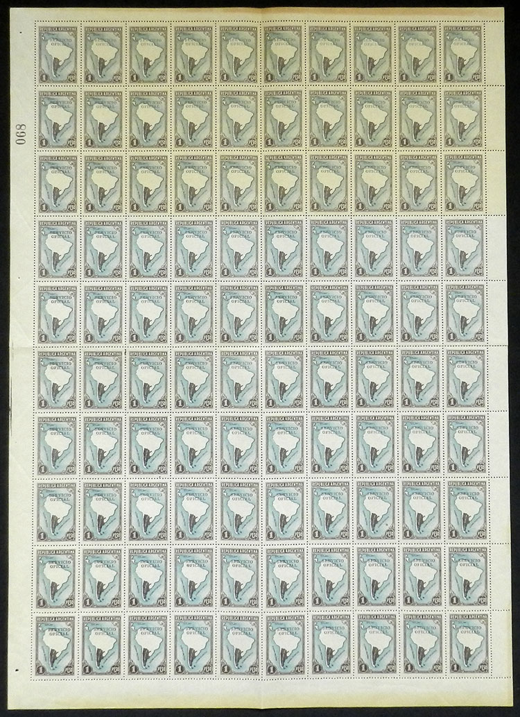 Lot 1241 - Argentina official stamps -  Guillermo Jalil - Philatino Auction # 2324 ARGENTINA: 