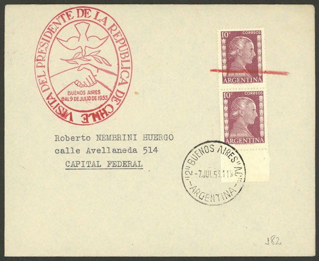 Lot 1320 - Argentina postal history - Guillermo Jalil - Philatino Auction # 2324 ARGENTINA: Lot 1320 - Argentina postal history - Guillermo Jalil - Philatino Auction # 2324 ARGENTINA: