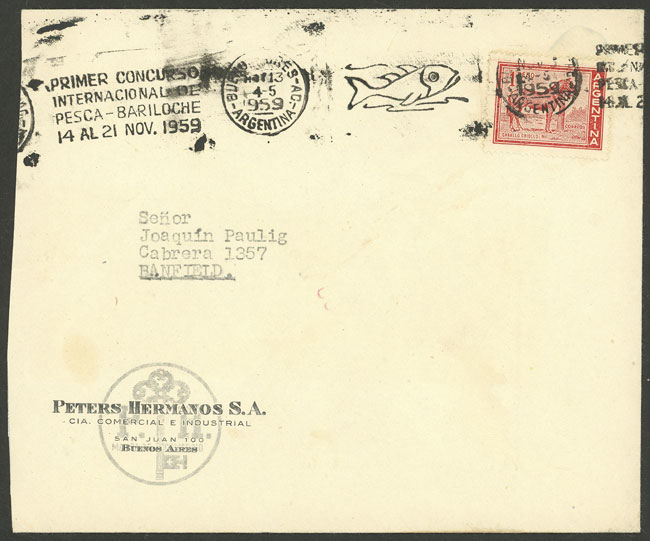 Lot 1327 - Argentina postal history - Guillermo Jalil - Philatino Auction # 2324 ARGENTINA: Lot 1327 - Argentina postal history - Guillermo Jalil - Philatino Auction # 2324 ARGENTINA: