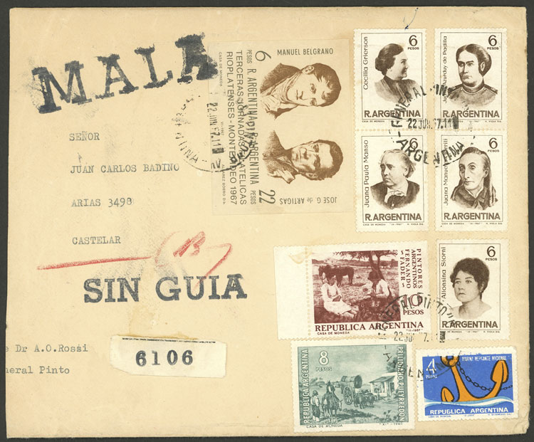 Lot 1336 - Argentina postal history - Guillermo Jalil - Philatino Auction # 2324 ARGENTINA: Lot 1336 - Argentina postal history - Guillermo Jalil - Philatino Auction # 2324 ARGENTINA: