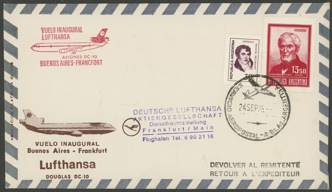 Lot 1344 - Argentina postal history - Guillermo Jalil - Philatino Auction # 2324 ARGENTINA: Lot 1344 - Argentina postal history - Guillermo Jalil - Philatino Auction # 2324 ARGENTINA:
