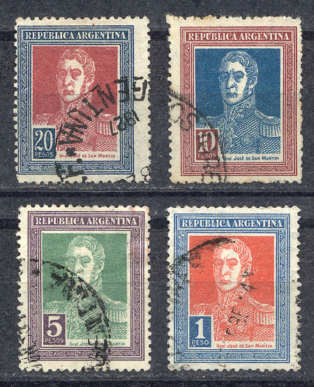 Lot 384 - Argentina general issues -  Guillermo Jalil - Philatino Auction # 2324 ARGENTINA: 