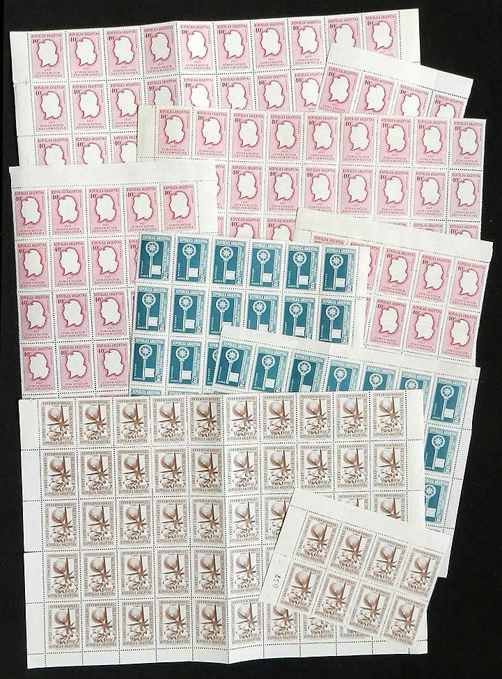Lot 709 - Argentina general issues - Guillermo Jalil - Philatino Auction # 2324 ARGENTINA: Lot 709 - Argentina general issues - Guillermo Jalil - Philatino Auction # 2324 ARGENTINA: