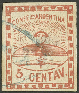 Lot 33 - Argentina confederation -  Guillermo Jalil - Philatino Auction # 2324 ARGENTINA: 