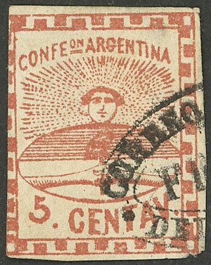 Lot 35 - Argentina confederation -  Guillermo Jalil - Philatino Auction # 2324 ARGENTINA: 