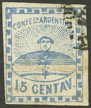Lot 44 - Argentina confederation -  Guillermo Jalil - Philatino Auction # 2324 ARGENTINA: 
