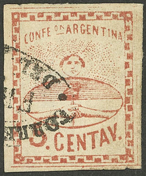Lot 45 - Argentina confederation -  Guillermo Jalil - Philatino Auction # 2324 ARGENTINA: 