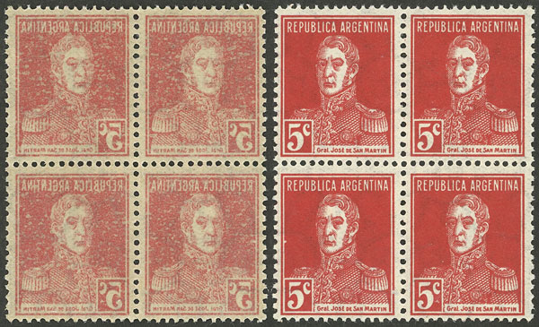 Lot 393 - Argentina general issues -  Guillermo Jalil - Philatino Auction # 2324 ARGENTINA: 