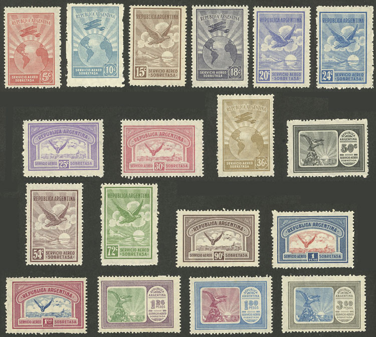 Lot 407 - Argentina general issues -  Guillermo Jalil - Philatino Auction # 2324 ARGENTINA: 