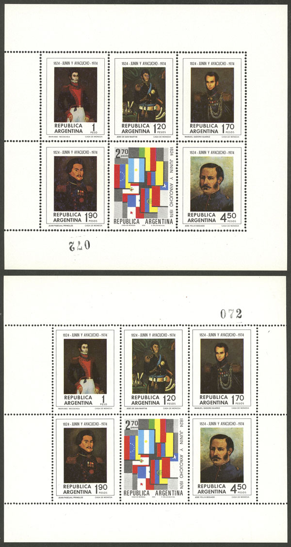 Lot 1150 - Argentina souvenir sheets - Guillermo Jalil - Philatino Auction # 2324 ARGENTINA: Lot 1150 - Argentina souvenir sheets - Guillermo Jalil - Philatino Auction # 2324 ARGENTINA: