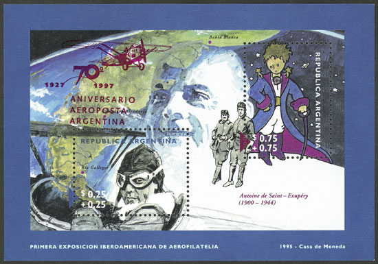Lot 1161 - Argentina souvenir sheets -  Guillermo Jalil - Philatino Auction # 2324 ARGENTINA: 
