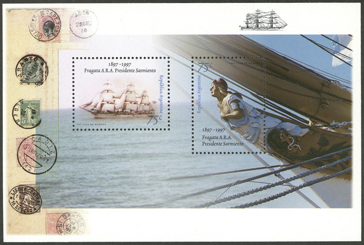 Lot 1163 - Argentina souvenir sheets -  Guillermo Jalil - Philatino Auction # 2324 ARGENTINA: 