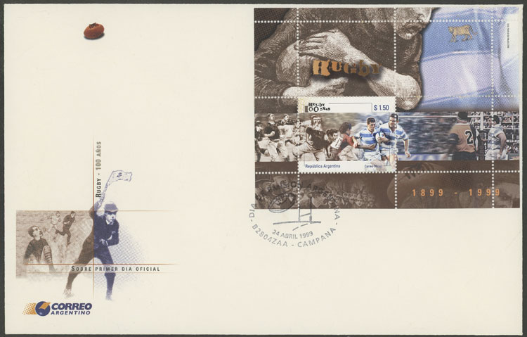 Lot 1167 - Argentina souvenir sheets -  Guillermo Jalil - Philatino Auction # 2324 ARGENTINA: 