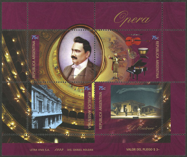 Lot 1168 - Argentina souvenir sheets -  Guillermo Jalil - Philatino Auction # 2324 ARGENTINA: 