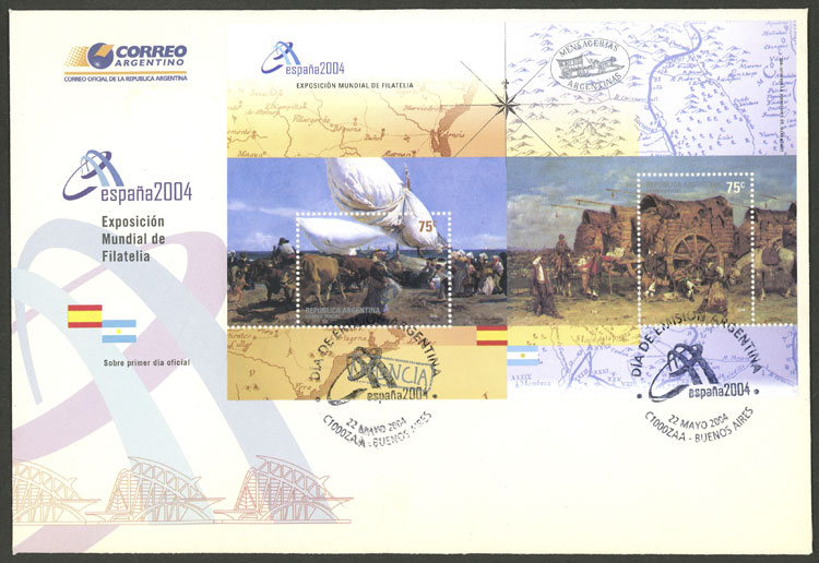Lot 1205 - Argentina souvenir sheets -  Guillermo Jalil - Philatino Auction # 2324 ARGENTINA: 
