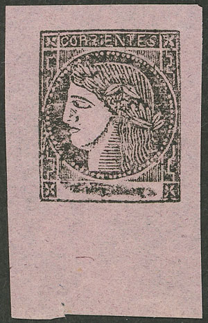 Lot 28 - Argentina corrientes -  Guillermo Jalil - Philatino Auction # 2324 ARGENTINA: 