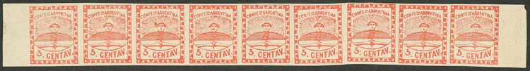 Lot 31 - Argentina confederation -  Guillermo Jalil - Philatino Auction # 2324 ARGENTINA: 