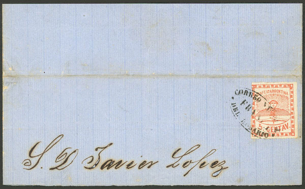 Lot 37 - Argentina confederation -  Guillermo Jalil - Philatino Auction # 2324 ARGENTINA: 