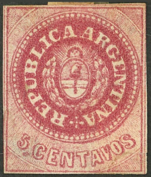 Lot 61 - Argentina escuditos -  Guillermo Jalil - Philatino Auction # 2324 ARGENTINA: 
