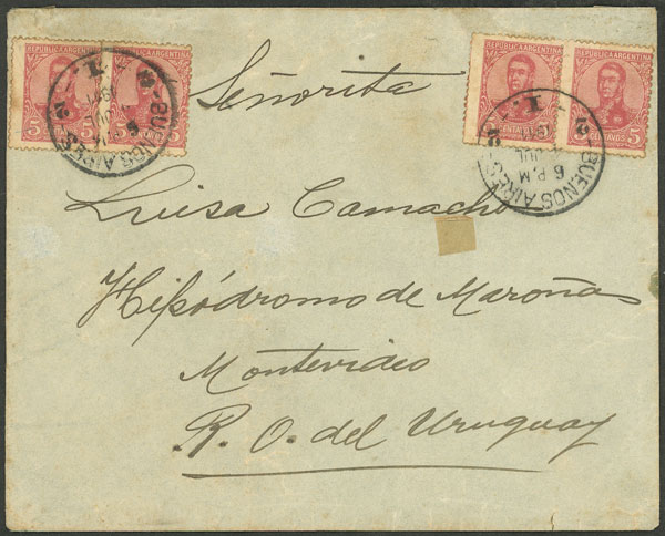 Lot 1290 - Argentina postal history - Guillermo Jalil - Philatino Auction # 2324 ARGENTINA: Lot 1290 - Argentina postal history - Guillermo Jalil - Philatino Auction # 2324 ARGENTINA:
