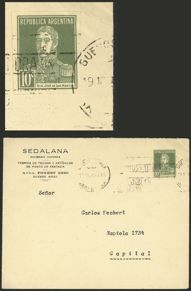 Lot 452 - Argentina general issues -  Guillermo Jalil - Philatino Auction # 2324 ARGENTINA: 
