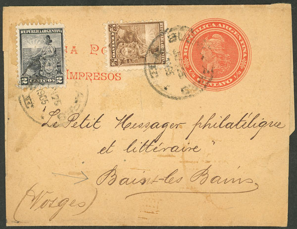 Lot 1286 - Argentina postal history - Guillermo Jalil - Philatino Auction # 2324 ARGENTINA: Lot 1286 - Argentina postal history - Guillermo Jalil - Philatino Auction # 2324 ARGENTINA: