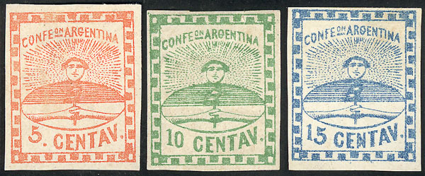 Lot 30 - Argentina confederation -  Guillermo Jalil - Philatino Auction # 2324 ARGENTINA: 