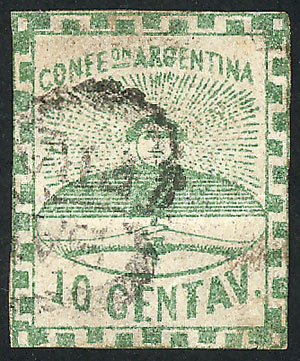 Lot 40 - Argentina confederation -  Guillermo Jalil - Philatino Auction # 2324 ARGENTINA: 