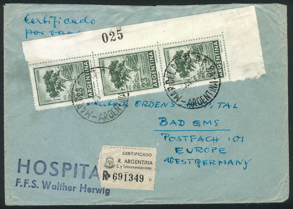 Lot 1334 - Argentina postal history - Guillermo Jalil - Philatino Auction # 2324 ARGENTINA: Lot 1334 - Argentina postal history - Guillermo Jalil - Philatino Auction # 2324 ARGENTINA: