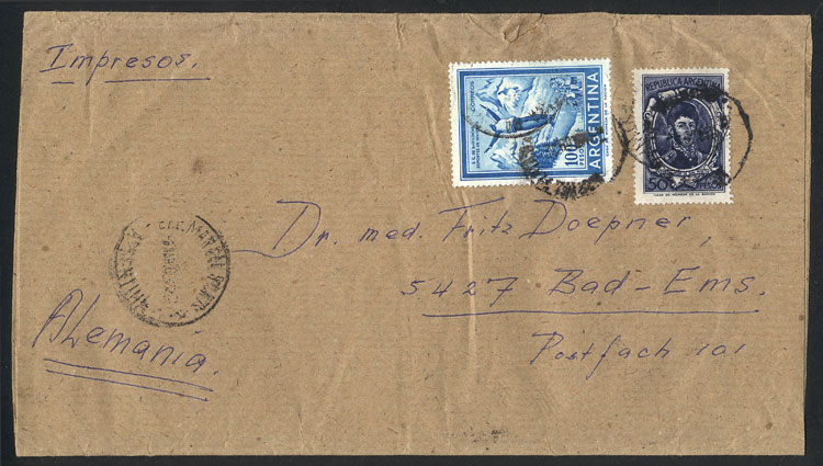 Lot 1340 - Argentina postal history - Guillermo Jalil - Philatino Auction # 2324 ARGENTINA: Lot 1340 - Argentina postal history - Guillermo Jalil - Philatino Auction # 2324 ARGENTINA: