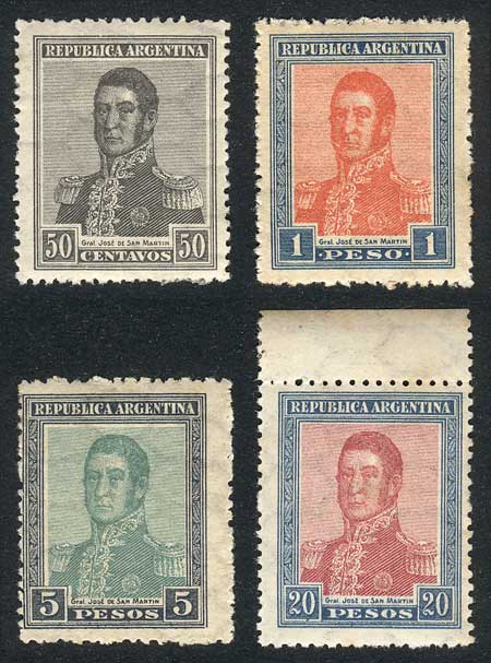Lot 354 - Argentina general issues - Guillermo Jalil - Philatino Auction # 2324 ARGENTINA: Lot 354 - Argentina general issues - Guillermo Jalil - Philatino Auction # 2324 ARGENTINA: