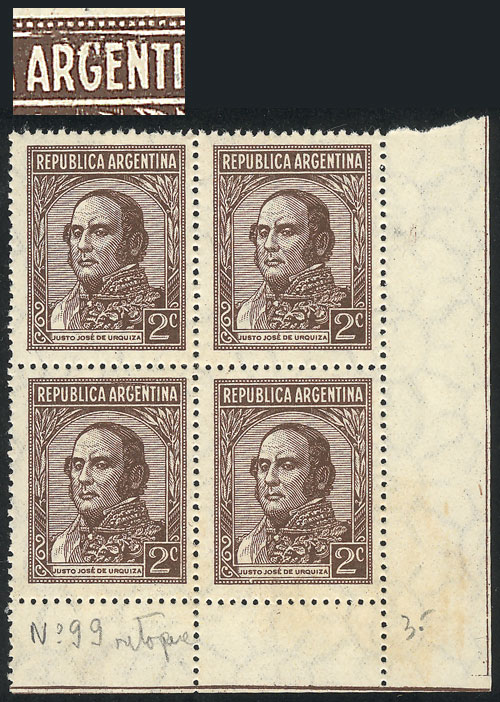 Lot 454 - Argentina general issues -  Guillermo Jalil - Philatino Auction # 2324 ARGENTINA: 