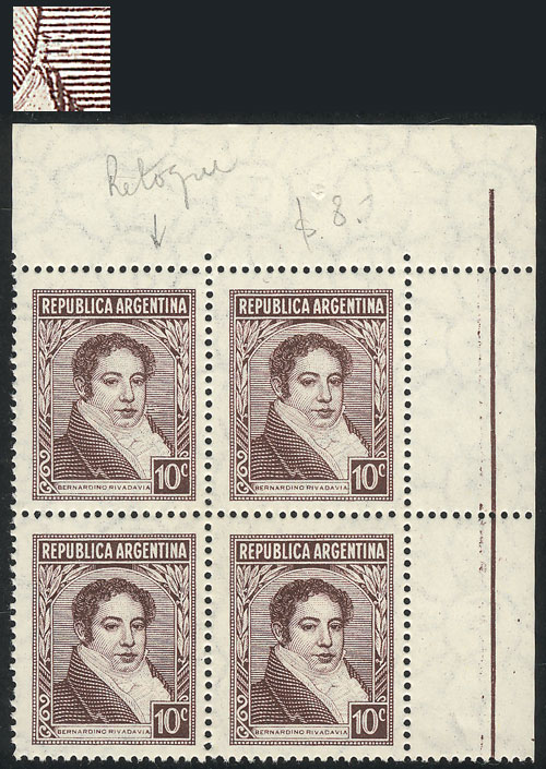 Lot 457 - Argentina general issues -  Guillermo Jalil - Philatino Auction # 2324 ARGENTINA: 