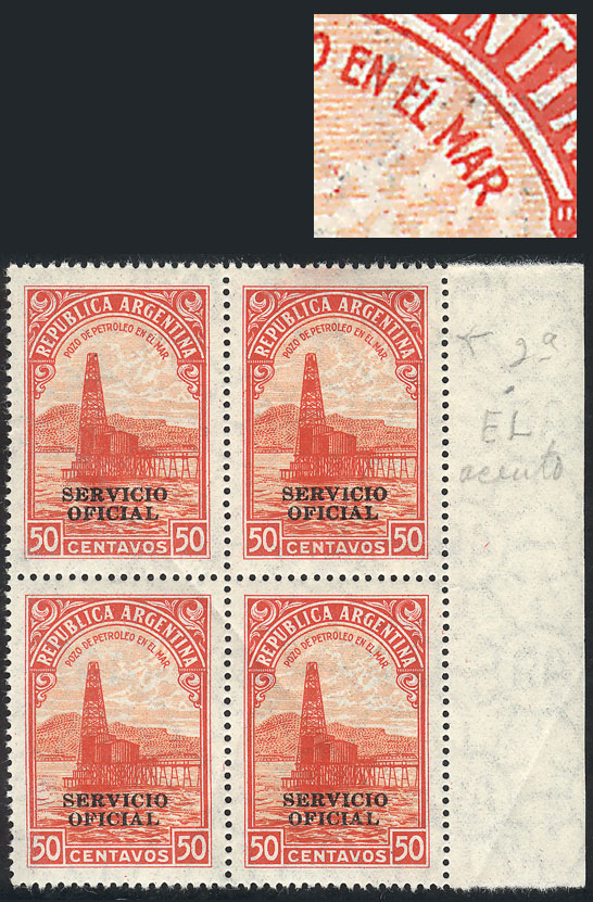 Lot 1238 - Argentina official stamps -  Guillermo Jalil - Philatino Auction # 2324 ARGENTINA: 