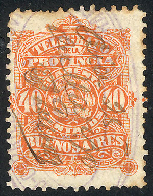Lot 1260 - Argentina telegraph stamps - Guillermo Jalil - Philatino Auction # 2324 ARGENTINA: Lot 1260 - Argentina telegraph stamps - Guillermo Jalil - Philatino Auction # 2324 ARGENTINA: