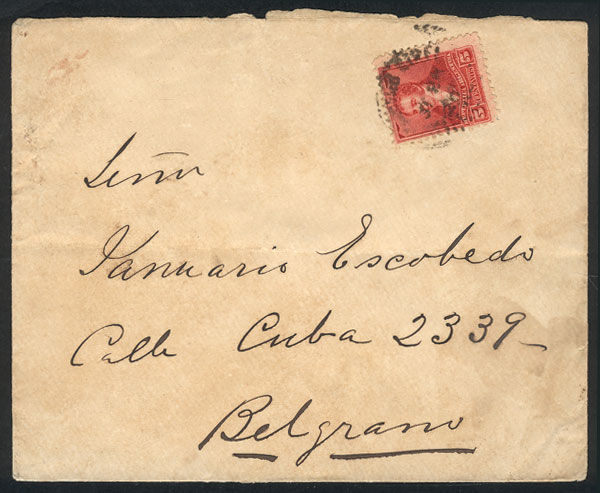 Lot 1282 - Argentina postal history - Guillermo Jalil - Philatino Auction # 2324 ARGENTINA: Lot 1282 - Argentina postal history - Guillermo Jalil - Philatino Auction # 2324 ARGENTINA: