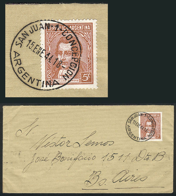 Lot 1311 - Argentina postal history - Guillermo Jalil - Philatino Auction # 2324 ARGENTINA: Lot 1311 - Argentina postal history - Guillermo Jalil - Philatino Auction # 2324 ARGENTINA: