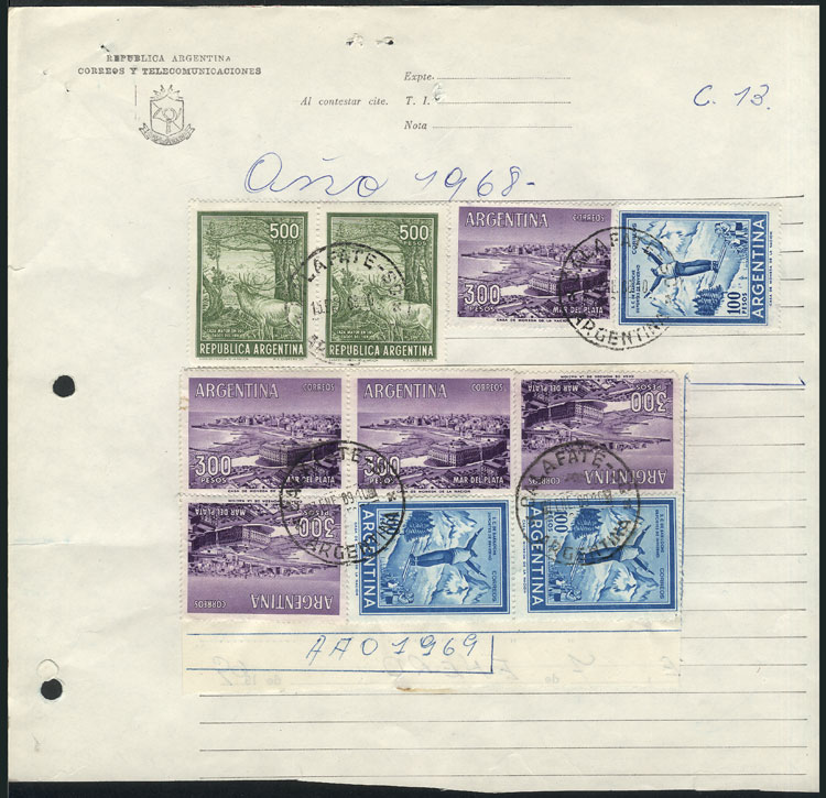 Lot 1339 - Argentina postal history - Guillermo Jalil - Philatino Auction # 2324 ARGENTINA: Lot 1339 - Argentina postal history - Guillermo Jalil - Philatino Auction # 2324 ARGENTINA: