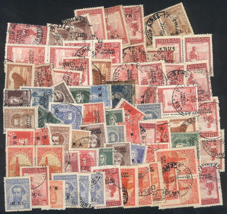 Stamp Auction - Argentina official stamps - Auction # 2325 ARGENTINA ...