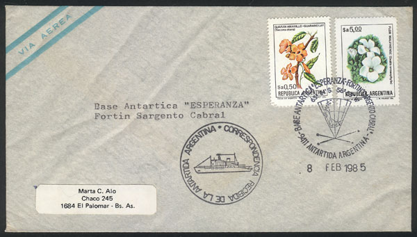 Lot 24 - argentine antarctica postal history - Guillermo Jalil - Philatino Auction # 2325 ARGENTINA: Special auction with very low starts and lots for collectors of every level! Lot 24 - argentine antarctica postal history - Guillermo Jalil - Philatino Auction # 2325 ARGENTINA: Special auction with very low starts and lots for collectors of every level!