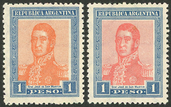 Lot 447 - Argentina general issues -  Guillermo Jalil - Philatino Auction # 2325 ARGENTINA: Special auction with very low starts and lots for collectors of every level!