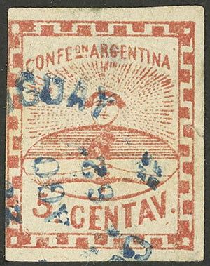 Lot 61 - Argentina confederation - Guillermo Jalil - Philatino Auction # 2325 ARGENTINA: Special auction with very low starts and lots for collectors of every level! Lot 61 - Argentina confederation - Guillermo Jalil - Philatino Auction # 2325 ARGENTINA: Special auction with very low starts and lots for collectors of every level!