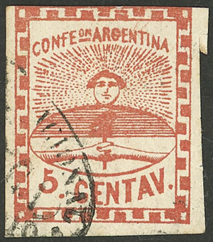 Lot 62 - Argentina confederation - Guillermo Jalil - Philatino Auction # 2325 ARGENTINA: Special auction with very low starts and lots for collectors of every level! Lot 62 - Argentina confederation - Guillermo Jalil - Philatino Auction # 2325 ARGENTINA: Special auction with very low starts and lots for collectors of every level!