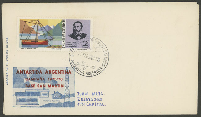 Lot 21 - argentine antarctica postal history - Guillermo Jalil - Philatino Auction # 2325 ARGENTINA: Special auction with very low starts and lots for collectors of every level! Lot 21 - argentine antarctica postal history - Guillermo Jalil - Philatino Auction # 2325 ARGENTINA: Special auction with very low starts and lots for collectors of every level!
