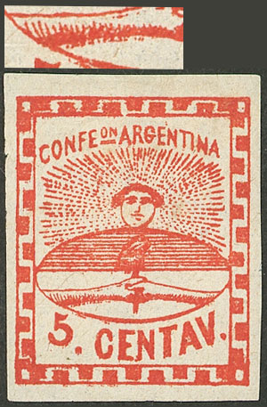 Lot 49 - Argentina confederation -  Guillermo Jalil - Philatino Auction # 2325 ARGENTINA: Special auction with very low starts and lots for collectors of every level!