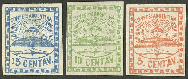 Lot 51 - Argentina confederation -  Guillermo Jalil - Philatino Auction # 2325 ARGENTINA: Special auction with very low starts and lots for collectors of every level!