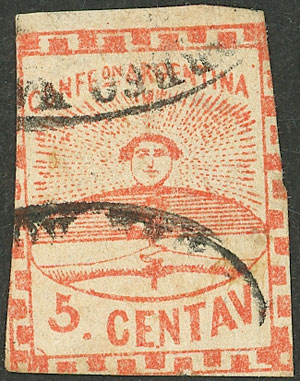 Lot 55 - Argentina confederation - Guillermo Jalil - Philatino Auction # 2325 ARGENTINA: Special auction with very low starts and lots for collectors of every level! Lot 55 - Argentina confederation - Guillermo Jalil - Philatino Auction # 2325 ARGENTINA: Special auction with very low starts and lots for collectors of every level!